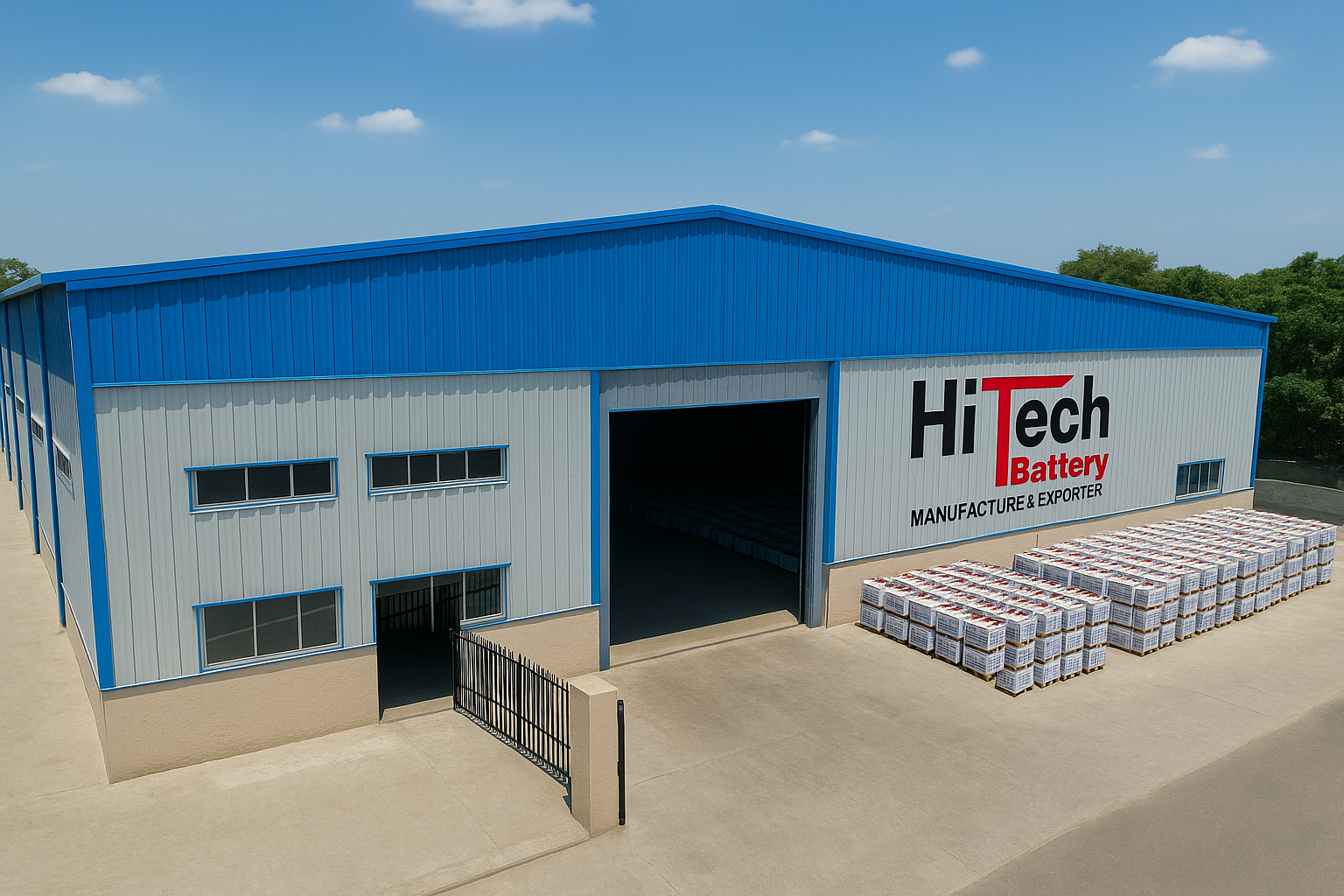 Infrastructure | Hi Tech battery manufacturing factory